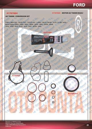 OTOCONTA 41707004 Alt Takim Contasi P206-Bipper-Berlingo 1.6 16v Hdi (Dv6ated4 - Dv6b)  ####